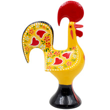 Load image into Gallery viewer, Traditional Hand-Painted Portuguese Good Luck Rooster Metal Figurine, 8.25&quot;
