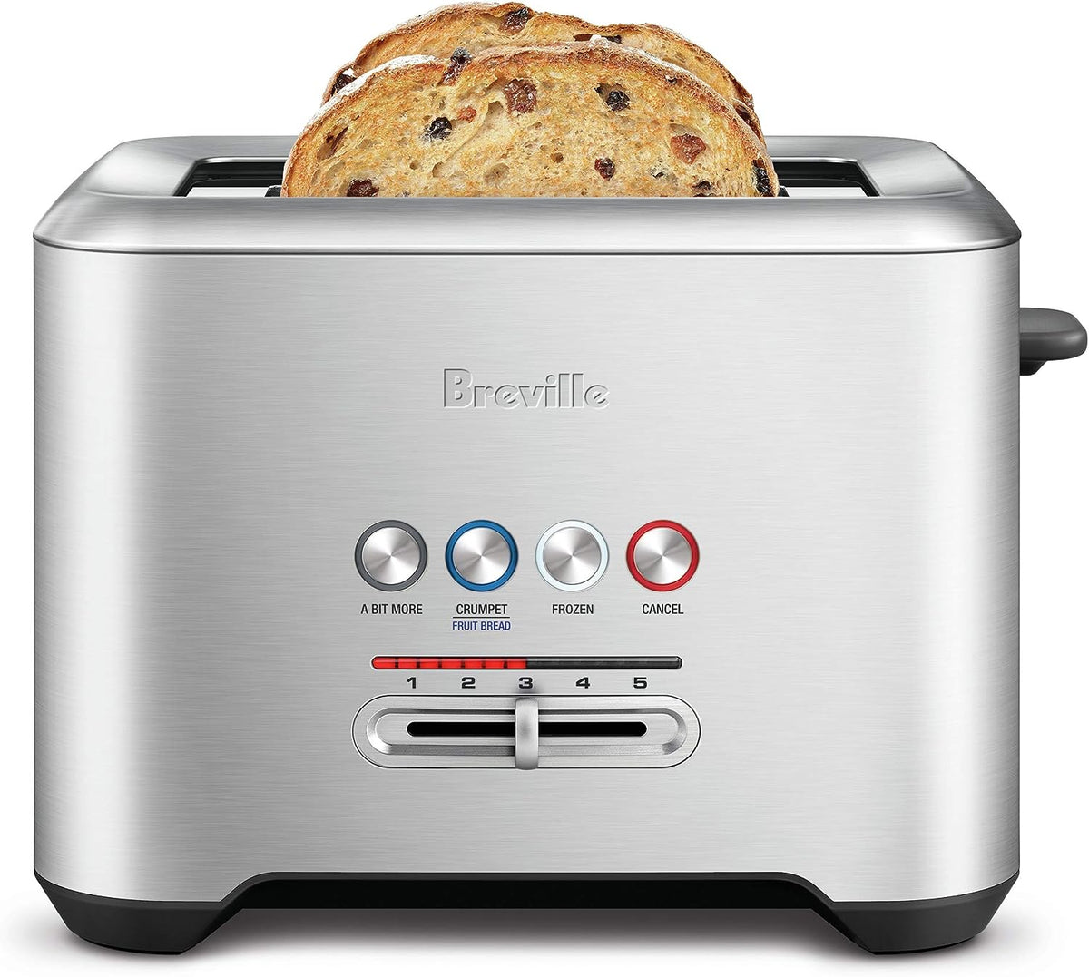 Breville BTA720XL Bit More 2Slice Toaster, Brushed Stainless Steel