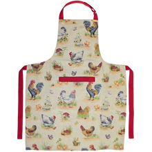 Load image into Gallery viewer, Farmhouse Rooster Tapestry Apron – Rustic Kitchen Cooking &amp; Baking Wear
