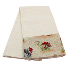 Load image into Gallery viewer, Farmhouse Rooster Tapestry Decorative Kitchen Tea Towel
