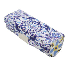 Load image into Gallery viewer, Portuguese Blue &amp; White Azulejo Inspired Lipstick Holder with Built-in Mirror
