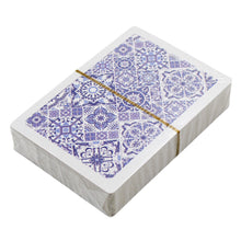 Load image into Gallery viewer, Portuguese Azulejo Inspired Blue and White Playing Cards - 54 Card Deck
