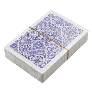 Portuguese Azulejo Inspired Blue and White Playing Cards - 54 Card Deck