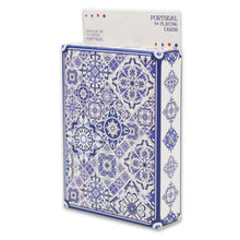 Load image into Gallery viewer, Portuguese Azulejo Inspired Blue and White Playing Cards - 54 Card Deck
