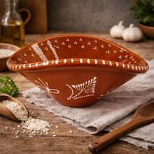 Load image into Gallery viewer, Socerâmica Hand-Painted Terracotta Rice Cooking Pot Arrozeira, Made in Portugal
