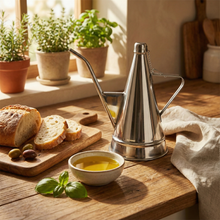 Load image into Gallery viewer, Traditional Portuguese Almotolia - Stainless Steel Olive Oil Dispenser
