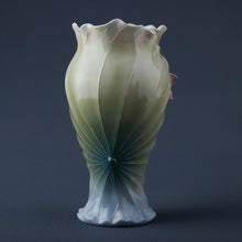 Load image into Gallery viewer, Lotus Flower Porcelain Vase - Floral Decorative Vase
