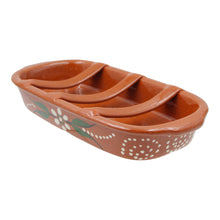 Load image into Gallery viewer, Hand-Painted Terracotta Rectangular Sausage Roaster
