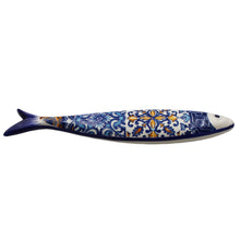 Load image into Gallery viewer, Blue Multicolor Tile Ceramic Decorative Portuguese Sardine
