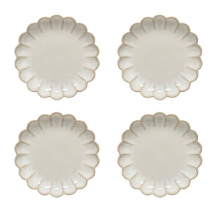 Costa Nova Marrakesh 9" Sable Blanc Salad/Dessert Plate, Set of 4