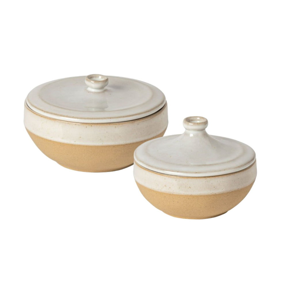 Costa Nova Marrakesh Sable Blanc Covered Casserole Set