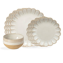 Load image into Gallery viewer, Costa Nova Marrakesh Sable Blanc 12 Piece Place Setting with Bowl
