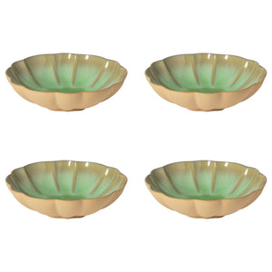 Costa Nova Marrakesh 9" Eucalyptus Soup/Pasta Plate, Set of 4