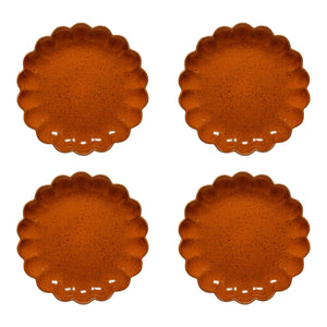 Costa Nova Marrakesh 9" Cannelle Salad/Dessert Plate, Set of 4