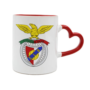 Sport Lisboa e Benfica SLB Heart Shaped Handle Mug with Gift Box