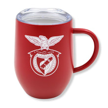 Load image into Gallery viewer, Benfica Thermal Insulated Travel Mug with Lid, Stainless Steel
