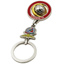 Load image into Gallery viewer, Official Benfica Spinning Ball Keychain with Club Crest
