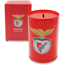 Load image into Gallery viewer, Official SL Benfica Aluminum Piggy Bank with Benfica Crest
