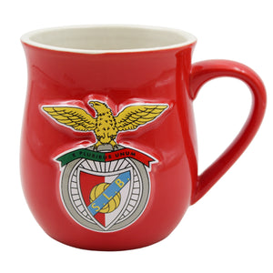 Officially Licensed Benfica Mug and Keychain Set in Gift Box - Red Mug & Keychain with Benfica Logo