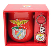 Load image into Gallery viewer, Officially Licensed Benfica Mug and Keychain Set in Gift Box - Red Mug &amp; Keychain with Benfica Logo
