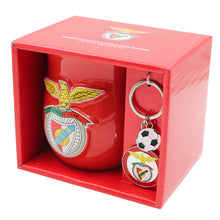 Load image into Gallery viewer, Officially Licensed Benfica Mug and Keychain Set in Gift Box - Red Mug &amp; Keychain with Benfica Logo
