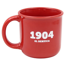 Load image into Gallery viewer, Benfica Mug &amp; Keychain Set – Official SLB Red Ceramic Cup and 1904 Metal Keychain in Gift Box
