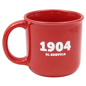 Benfica Mug & Keychain Set – Official SLB Red Ceramic Cup and 1904 Metal Keychain in Gift Box