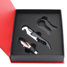 Load image into Gallery viewer, Official SL Benfica Wine Set with Gift Box - Corkscrew, Foil Cutter, and Pourer
