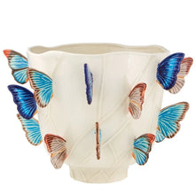 Load image into Gallery viewer, Bordallo Pinheiro Cloudy Butterflies 16&quot; Vase
