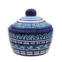 Load image into Gallery viewer, Hand-painted Portuguese Pottery Clay Terracotta Decorative Dish with Lid
