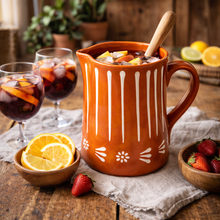 Load image into Gallery viewer, Socerâmica Hand-Painted Terracotta Pitcher, Made in Portugal
