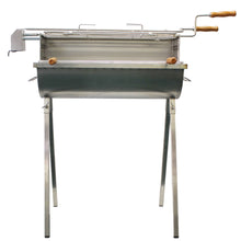 Load image into Gallery viewer, Aisi 304 Stainless Steel Large BBQ Grill with Motor and Accessories, Handmade and Welded in Portugal
