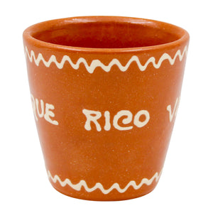 Set of 4 Portuguese Terracotta Wine Cups – Traditional Clay Vinho Cups Handcrafted in Portugal