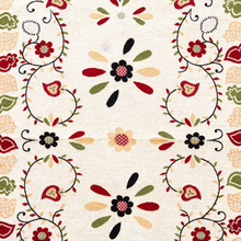 Load image into Gallery viewer, Portuguese Viana Heart Table Runner – Floral Design, Made in Portugal (54" x 17.25")

