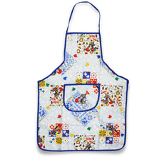 Load image into Gallery viewer, Portuguese Kitchen Apron with Barcelos Rooster and Azulejo Tile Design with Front Pocket
