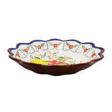 Load image into Gallery viewer, Hand-Painted Portuguese Pottery Clay Terracotta Fruits Salad Bowl
