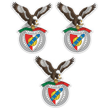 Load image into Gallery viewer, SL Benfica Eagle Stickers – Club Crest Design, Set of 3
