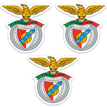 Load image into Gallery viewer, SL Benfica Eagle Crest Stickers, Set of 3
