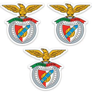SL Benfica Eagle Crest Stickers, Set of 3