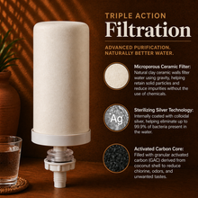 Load image into Gallery viewer, Stefani São João Classic Clay Water Filter – Traditional Brazilian Ceramic Filtration System
