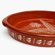 Load image into Gallery viewer, Socerâmica Hand-Painted Terracotta Oval Roaster, Made in Portugal
