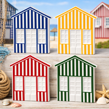 Load image into Gallery viewer, Striped Ceramic Beach House Decor – Costa Nova Inspired Coastal Nautical Accent, 4 Colors Available

