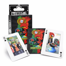 Load image into Gallery viewer, Portuguese Playing Cards Deck – Traditional Portugal Designs with Barcelos Rooster &amp; Cultural Scenes
