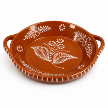 Load image into Gallery viewer, Socerâmica Hand-Painted Terracotta Frigideira Cooking &amp; Serving Dishes, Set of 2, Made in Portugal
