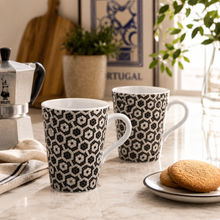 Load image into Gallery viewer, Vista Alegre Portuguese Cobblestone Mugs, Set of 4
