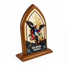 Load image into Gallery viewer, Saint Michael the Archangel Wooden Plaque - Catholic Religious Display
