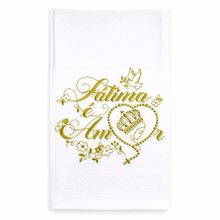 Load image into Gallery viewer, Portuguese Embroidered Cotton Tea Towels – Set of 2, 100% Cotton (28" x 20.5") - Fátima é Amor
