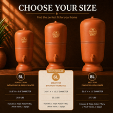 Load image into Gallery viewer, Stefani São João Classic Clay Water Filter – Traditional Brazilian Ceramic Filtration System
