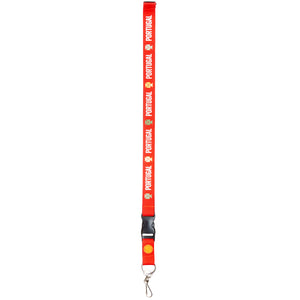 Portugal FPF Lanyard with Clip and Metal Hook – Official Team Colors