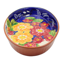 Load image into Gallery viewer, Xarazarte Primavera Floral Oval Serving Dish, Hand-Painted Terracotta
